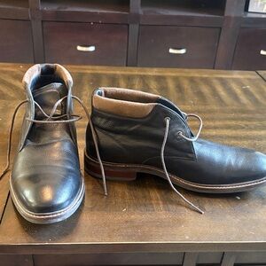 Cole Haan Black and Brown Chukka Boots